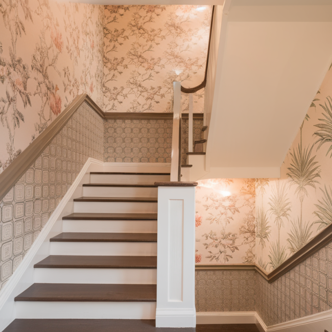 motifs-papier-peint-cage-escalier-design