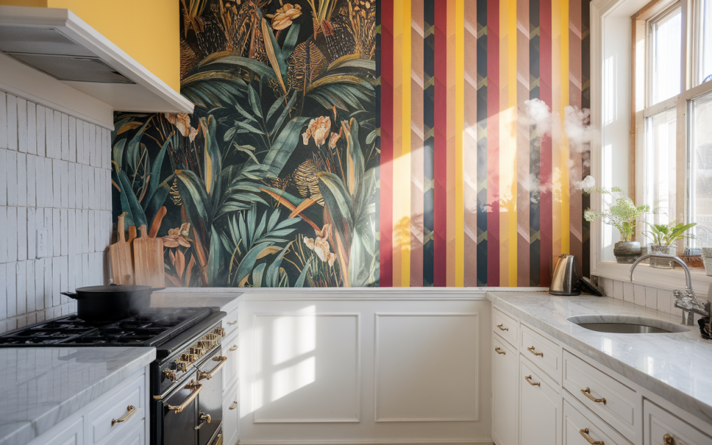 papier-peint-cuisine-choix-type-revetement
