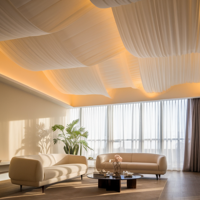plafond-tissu-tendu-atouts-style-acoustique