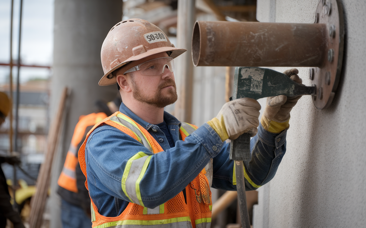 Mise en œuvre du scellement chimique avec étapes de préparation détaillées