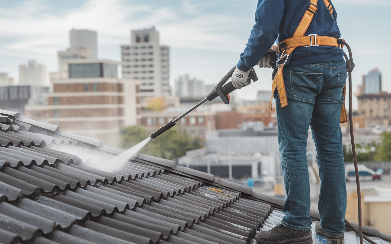 Techniques de nettoyage de toit - haute pression et chimique - prix