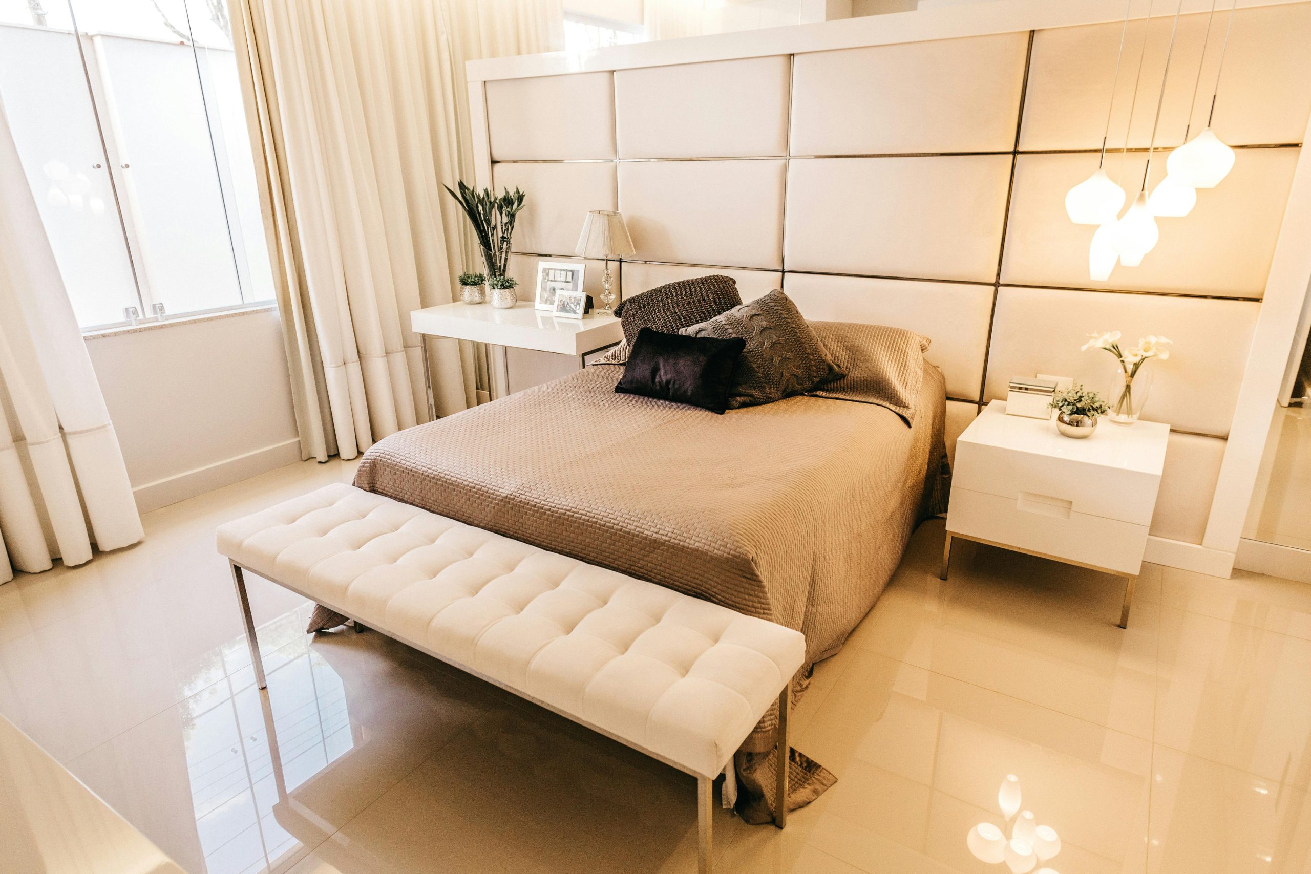 Espace zen d'une chambre adulte tendance