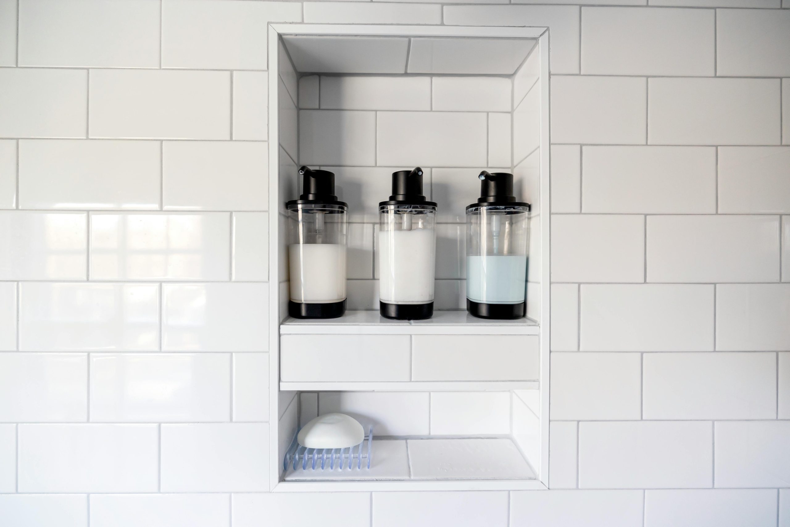 Niche de douche astuce rangement design